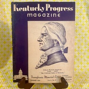 Rare 1935 Kentucky Progress Magazine - Volume 6, No. 8